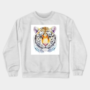 Tiger art, watercolor painting Crewneck Sweatshirt